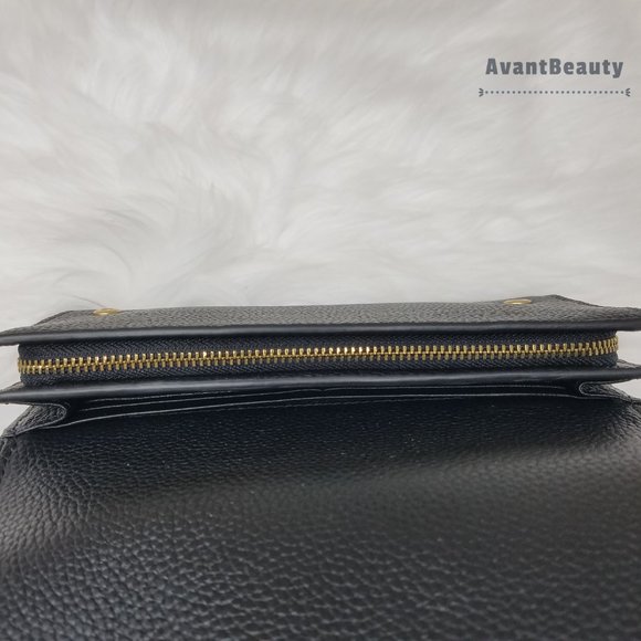 Tory Burch Britten Duo Envelope Black Wallet New - Picture 8 of 11